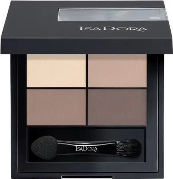 Isadora Палитра сенки за очи - IsaDora, Eyeshadow Quartet, нюанс 01 Muddy Nudes, 4 гр