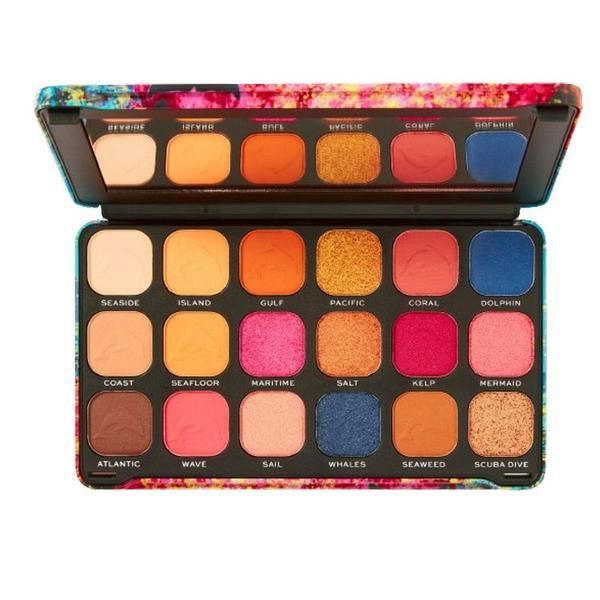 Makeup Revolution Палитра сенки за очи Revolution Forever Flawless Hydra Dolphin Shadow Palette, Makeup Revolution, 1 бр