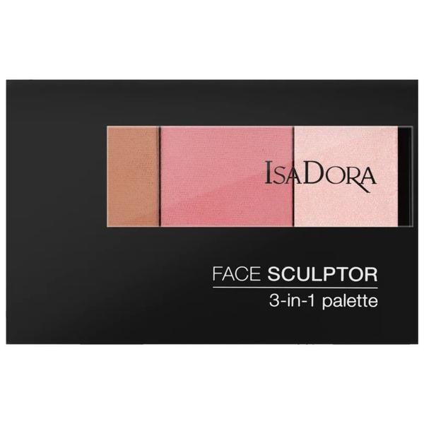 Isadora Палитра за контур Isadora Contour Palette - Face Sculptor 3 in 1, Shade 62 Cool Pink, 12 гр