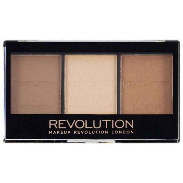 Makeup Revolution Палитра за контури - Makeup Revolution Ultra Sculpt &amp; Contour Kit, нюанс Ultra Light/Med C04, 1 бр
