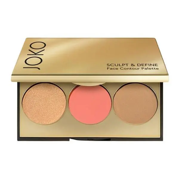 Joko Палитра за контуриране на лице - Joko Sculpt &amp; Define Face Contour Palette, 01 Sun Kissed Glow, 8 гр