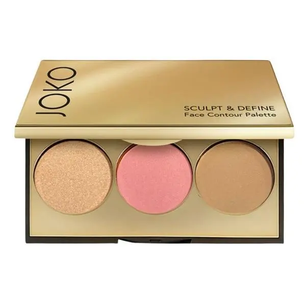 Joko Палитра за контуриране на лице - Joko Sculpt &amp; Define Face Contour Palette, 02 Mocha Haze, 8 гр