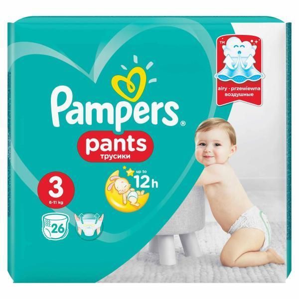Pampers Pampers Pants Active Baby Пелени, размер 3 (6-11 кг), 29 бр