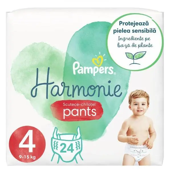Pampers Памперси-Бигли - Pampers Harmonie, размер 4 (9-15 кг), 24 бр