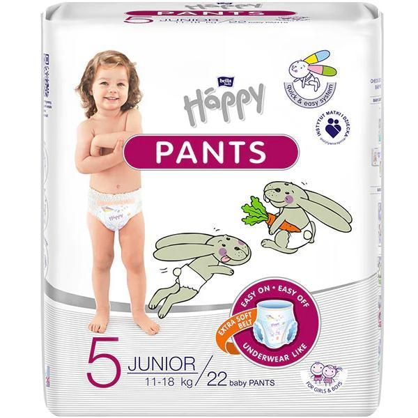 Happy Памперси-гащички Junior - Happy Pants Junior, размер 5, 22 бр