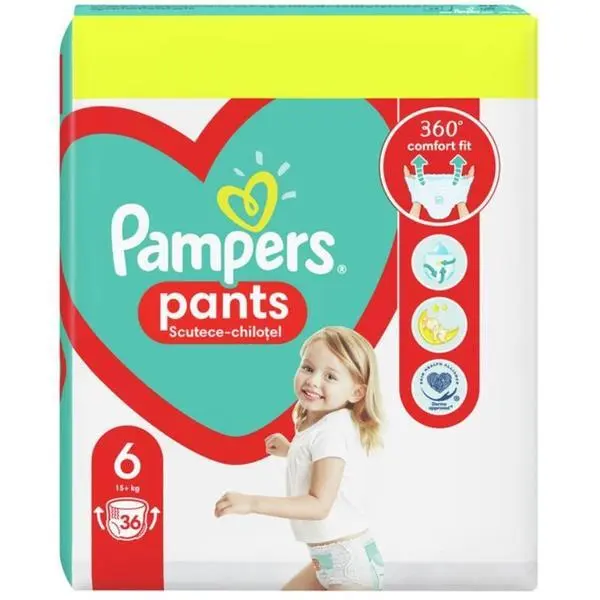 Pampers Памперси-гащички - Pampers Active Baby Pants Value Pack, размер 6 (+15 кг), 36 бр