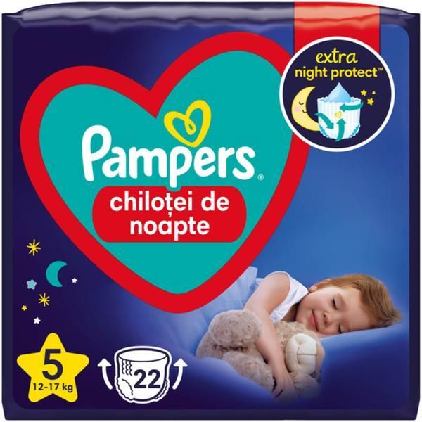 Pampers Памперси гащички Pampers Night Pants - Pampers Pants Extra Night Protect, размер 5 (12-17 кг), 22 бр