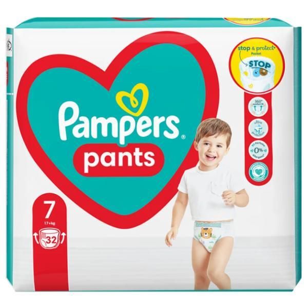 Pampers Памперси гащички Pampers Pants Active Baby, размер 7 (17+ кг), 32 бр