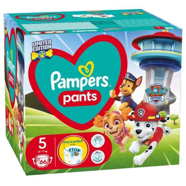 Pampers Памперси за бебета - Pampers Active Baby Pants Limited Edition Paw Patrol, размер 5 (12-17 kg), 66 бр