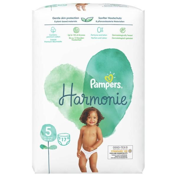 Pampers Памперси за бебета - Pampers Harmonie, размер 5 (11-16 кг), 17 бр