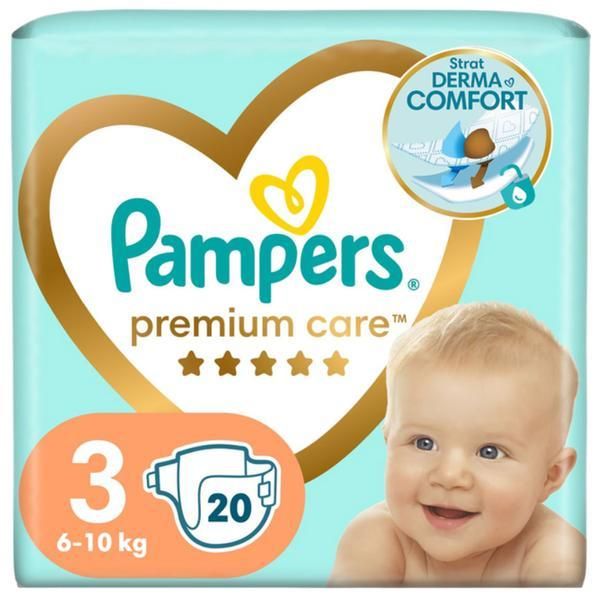 Pampers Памперси за бебета - Pampers Premium Care, размер 3 (6-10 кг), 20 бр