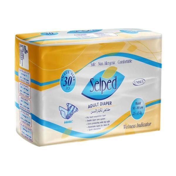 Paksel Памперси за възрастни - Selped Adult Diaper, Paksel, размер S, 30 бр