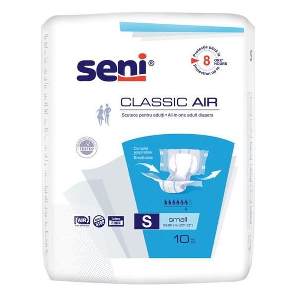 Seni Памперси за възрастни - Seni Classic Air, Small, 10 бр