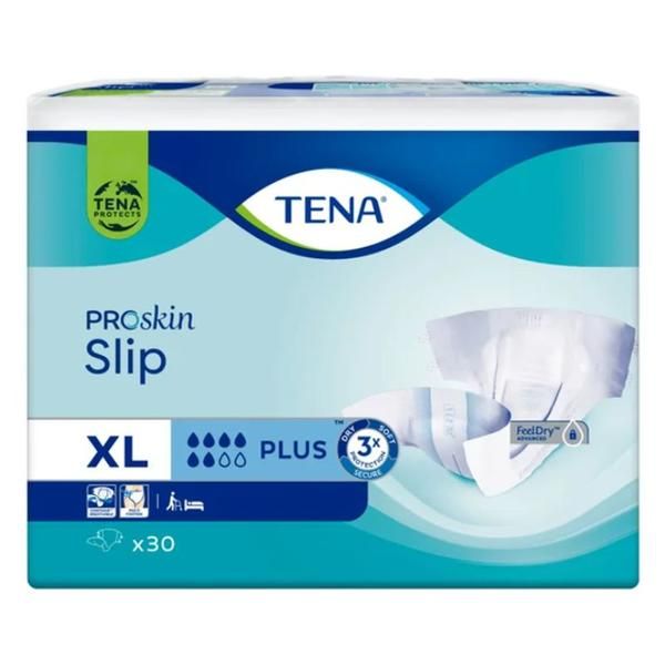 Tena Памперси за възрастни - Tena ProSkin Slip Plus, размер XL, 30 бр