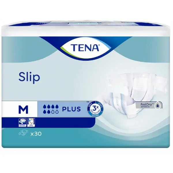 Tena Памперси за възрастни - Tena Slip Plus, размер M, 30 бр