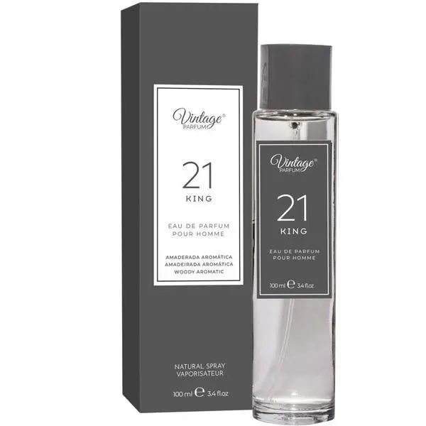 VINTAGE Парфюмна вода за мъже - Eau de Parfum Homme Vintage King 21, 100 мл