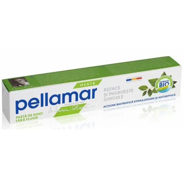 Pellamar Паста за зъби без флуорид с мента - Pellamar Oral Care, 50 мл