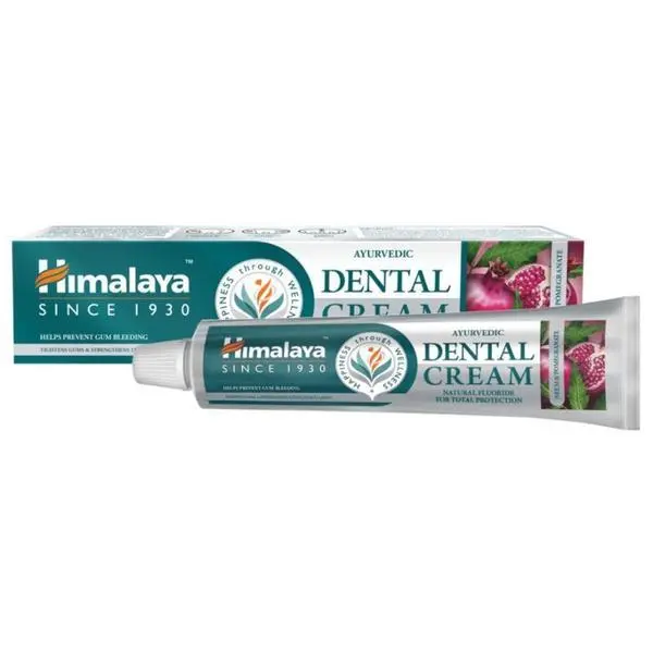 Himalaya Паста за зъби - Himalaya Ayurvedic Dental Cream Herbal Toothpaste, Neem &amp; Pomegranate, 100 мл