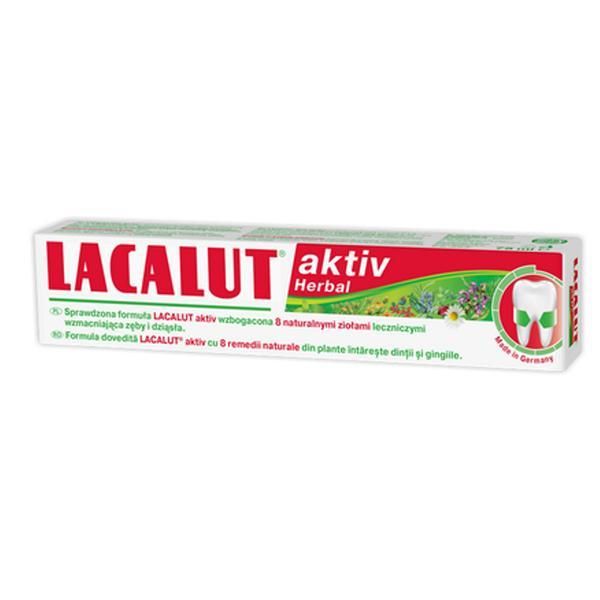 Lacalut Паста за зъби Lacalut Aktiv Herbal, 75мл