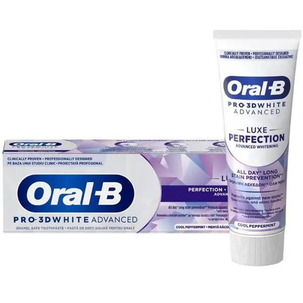 Oral-B Паста за зъби - Oral-B Pro-3D White, Advanced Luxe Perfection, 75 мл