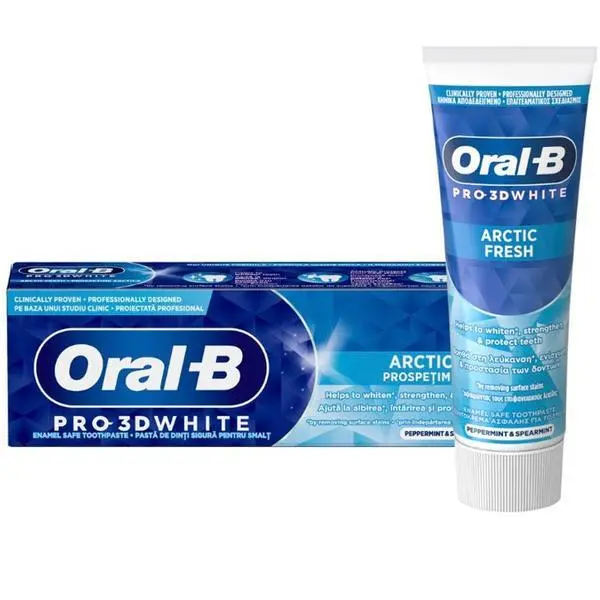 Oral-B Паста за зъби - Oral-B Pro-3D White, Arctic Fresh, 75 мл
