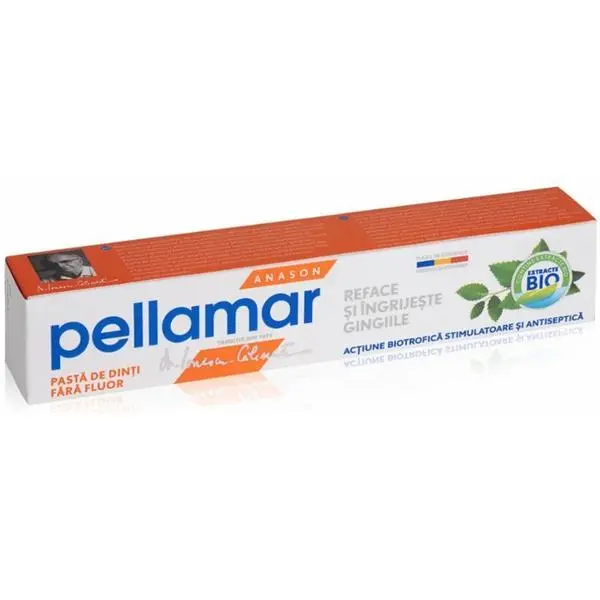 Pellamar Паста за зъби с анасон без флуор - Pellamar Oral Care, 50 мл