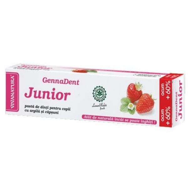 Gennadent Паста за зъби с глина и ягоди Junior Gennadent, 80 мл