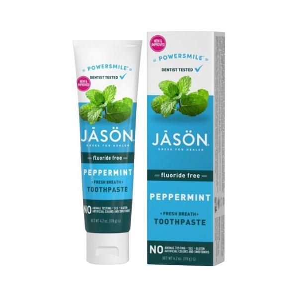 Jason Паста за зъби за избелване на зъби без флуор Power Smile Jason, 119 гр