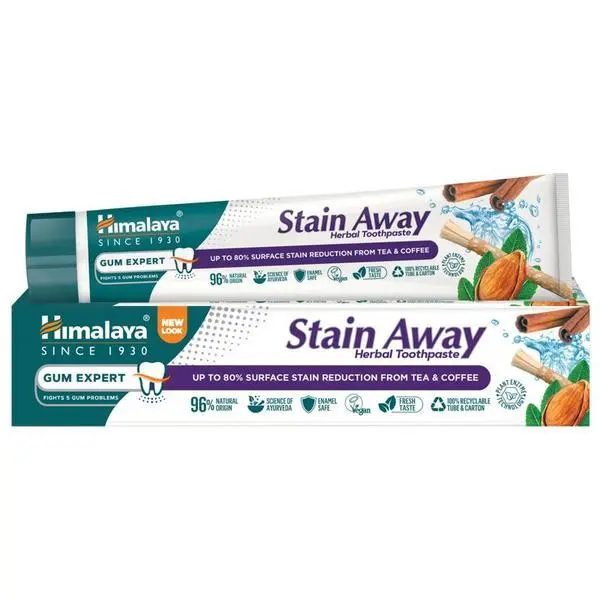 Himalaya Паста за зъби за премахване на петна - Himalaya Stain Away Herbal Toothpaste Gum Expert, 75 мл