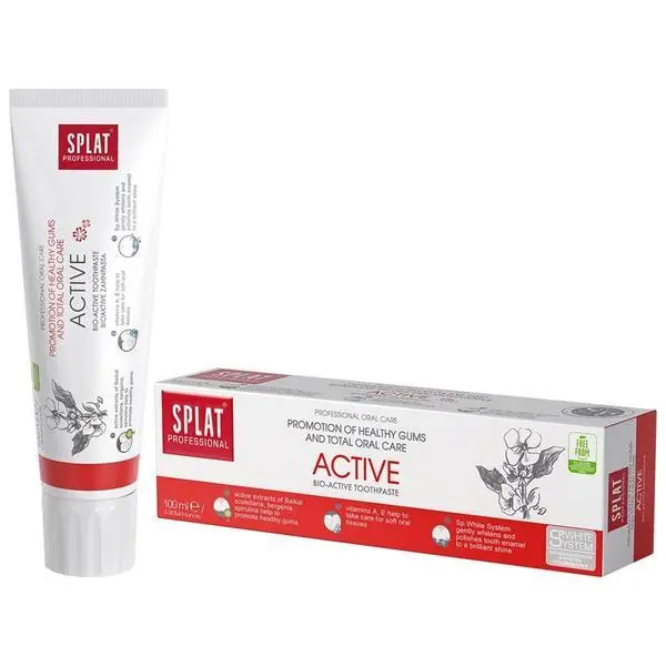 Splat Паста за зъби за здрави венци - Splat Professional Active Bio-Active Toothpaste, 100 мл