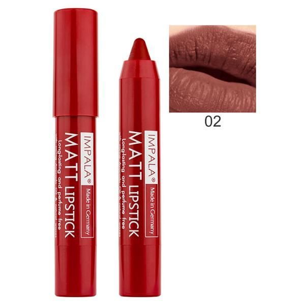 Impala Пастелно дълготрайно матово червило Impala Matt, нюанс 02 Cocoa Break