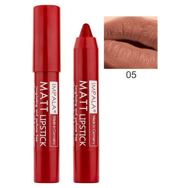 Impala Пастелно дълготрайно матово червило Impala Matt, нюанс 05 Latte Fever