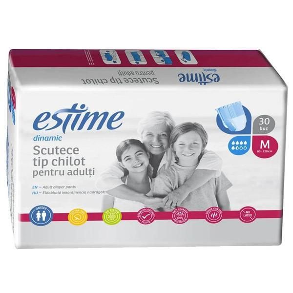 Estime Пелани за възрастни, размер M (80-120 см), Estime Dynamic, 30 бр
