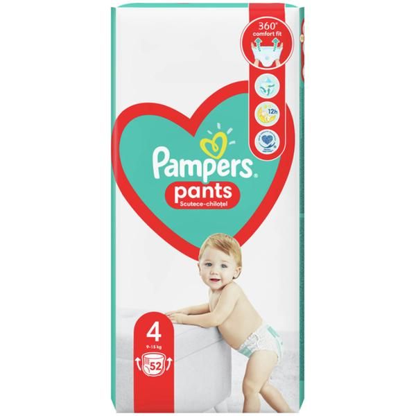 Pampers Пелени Pampers Pants Active Baby размер 4 (9-15 кг), 52 бр