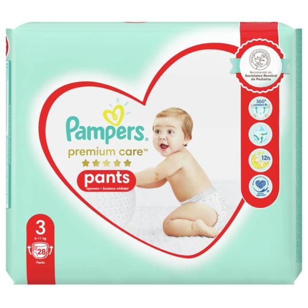 Pampers Пелени Pampers Premium Care, размер 3 (6-11 кг), 28 бр