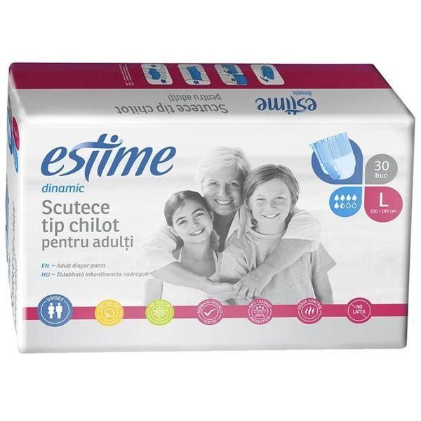 Estime Пелени за възрастни, размер L, Dynamic Estimate, 30 бр