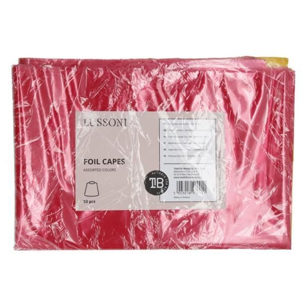 Lussoni Пелерини за подстригване - Lussoni от Tools For Beauty Foil Capes Assorted Colours 50 бр