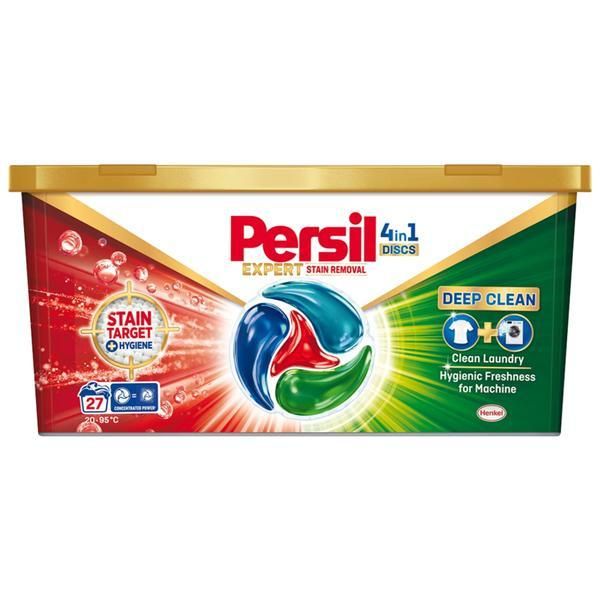 Persil Перилен препарат на капсули за дрехи - Persil 4 в 1 Expert Stain Removal, 27 бр