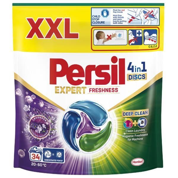 Persil Перилен препарат на капсули за пране - Persil 4 в 1 Expert Freshness Lavender, 34 бр