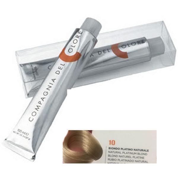 Compagnia del Colore Перманентен крем боя, Без амоняк: нюанс Biondo Platino Naturale 10