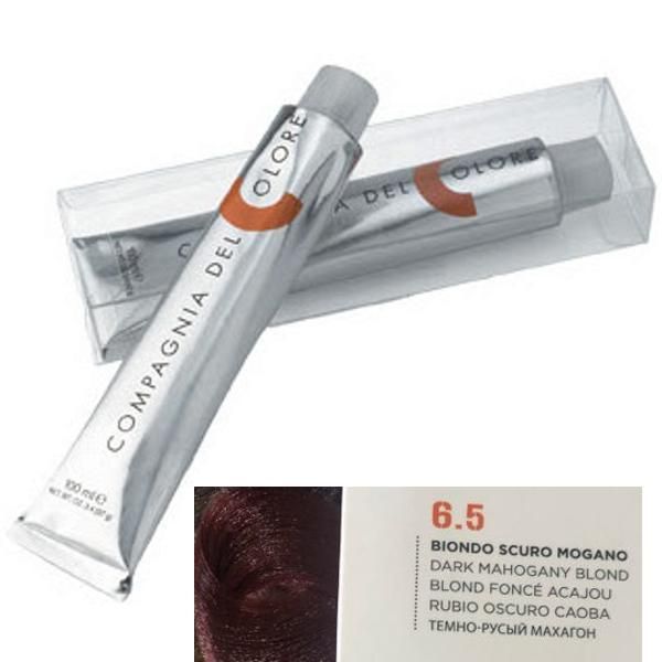 Compagnia del Colore Перманентен крем боя, Без амоняк: нюанс Biondo Scuro Mogano 6.5 - Compagnia del Colore 100 мл
