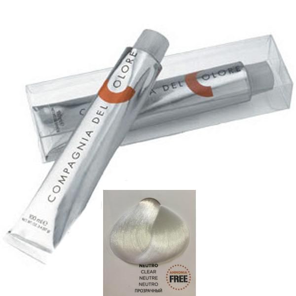 Compagnia del Colore Перманентен крем боя, Без амоняк: нюанс Clear- Compagnia del Colore 100 мл