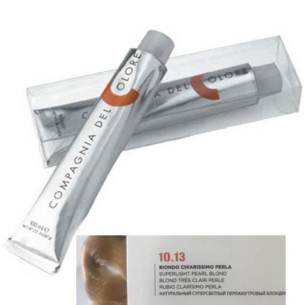 Compagnia del Colore Перманентен крем за боядисване, нюанс Biondo Chiarissimo Perla 10.13 Compagnia del Colore,100 мл