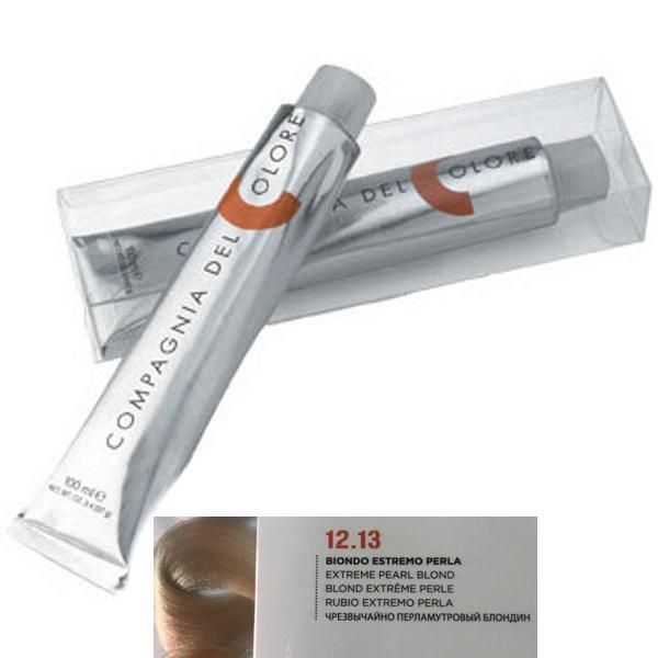 Compagnia del Colore Перманентен крем за боядисване, нюанс Biondo Estremo Perla 12.13 Compagnia del Colore,100 мл
