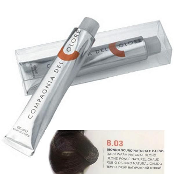Compagnia del Colore Перманентен крем за боядисване, нюанс Biondo Scuro Naturale Caldo 6.03