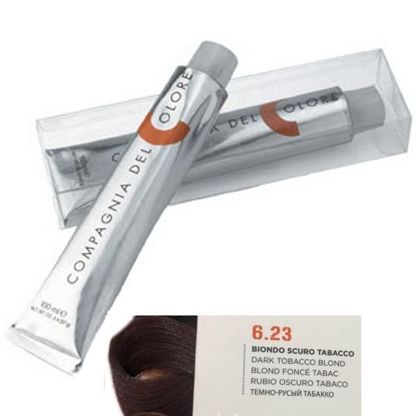 Compagnia del Colore Перманентен крем за боядисване, нюанс Biondo Scuro Tabacco 6.23 Compagnia del Colore,100 мл