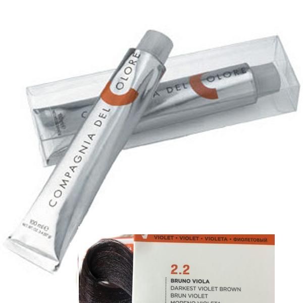 Compagnia del Colore Перманентен крем за боядисване, нюанс Bruno Viola 2.2 Compagnia del Colore,100 мл
