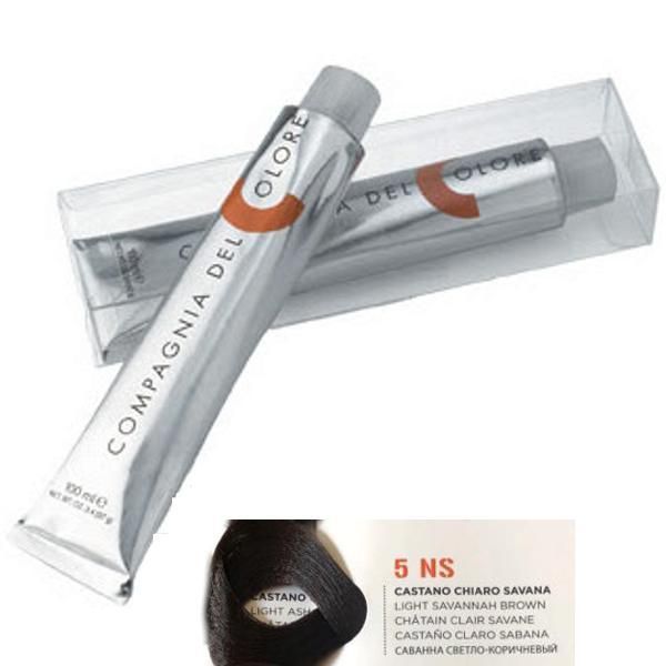 Compagnia del Colore Перманентен крем за боядисване, нюанс Castano Chiaro Savana 5NS Compagnia del Colore,100 мл