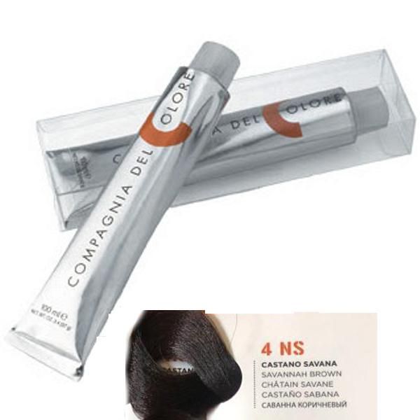Compagnia del Colore Перманентен крем за боядисване, нюанс Castano Savana 4NS Compagnia del Colore,100 мл