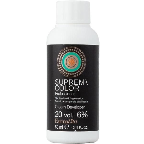 Farmavita Перманентен окислител 20 об. 6% - FarmaVita Suprema Color Professional Cream Developer 20 об. 6%, 60 мл